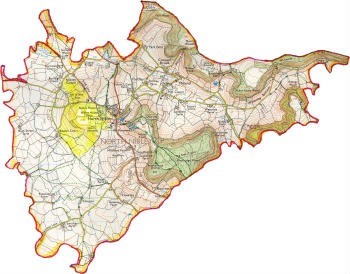 Map of the Parish of  North Nibley